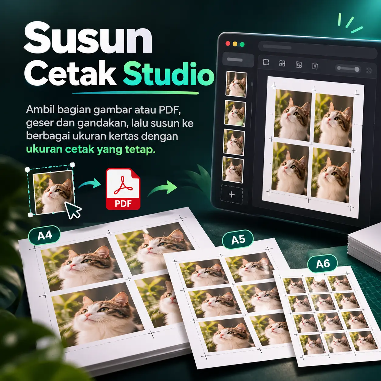 Ilustrasi Villab Susun Cetak